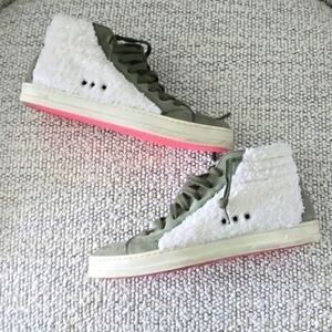 Anthropologie Skater High-Top Sneakers P448 Sz 5